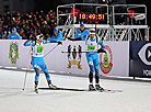 Darya Domracheva and Ole Einar Bjoerndalen