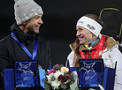 Darya Domracheva and Ole Einar Bjoerndalen