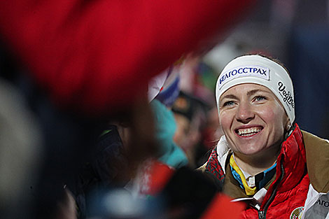 Четырёхкратная олимпийская чемпионка Дарья Домрачева 