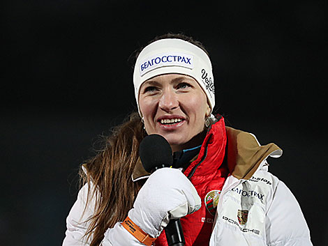 Four-time Olympic champion Darya Domracheva 