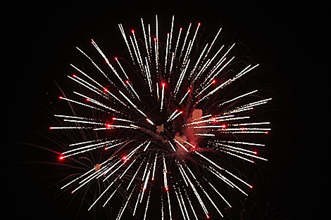 Display of fireworks in Raubichi