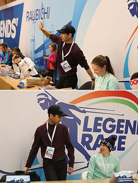 Darya Domracheva and Ole Einar Bjoerndalen