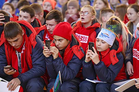 Autograph session with biathlon legends in Raubichi
