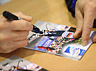 Autograph session with biathlon legends in Raubichi