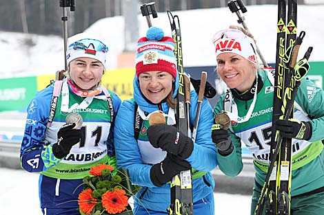 Iryna Kryuko , Ekaterina Yurlova-Percht and Nadine Horchler