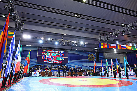 Цырымонія адкрыцця чэмпіянату Беларусі па самба