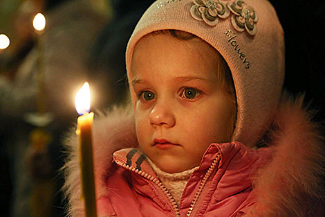 Праваслаўныя вернікі адзначылі Стрэчанне Гасподняе