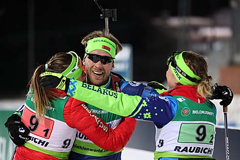 Команда Беларуси завоевала бронзу в смешанной эстафете на чемпионате Европы по биатлону-2019 в Раубичах