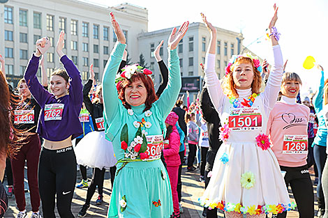 Свята 8 Марта: жаночы забег Beauty Run 2019 прайшоў у Мінску