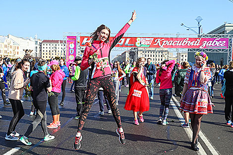 Свята 8 Марта: жаночы забег Beauty Run 2019 прайшоў у Мінску