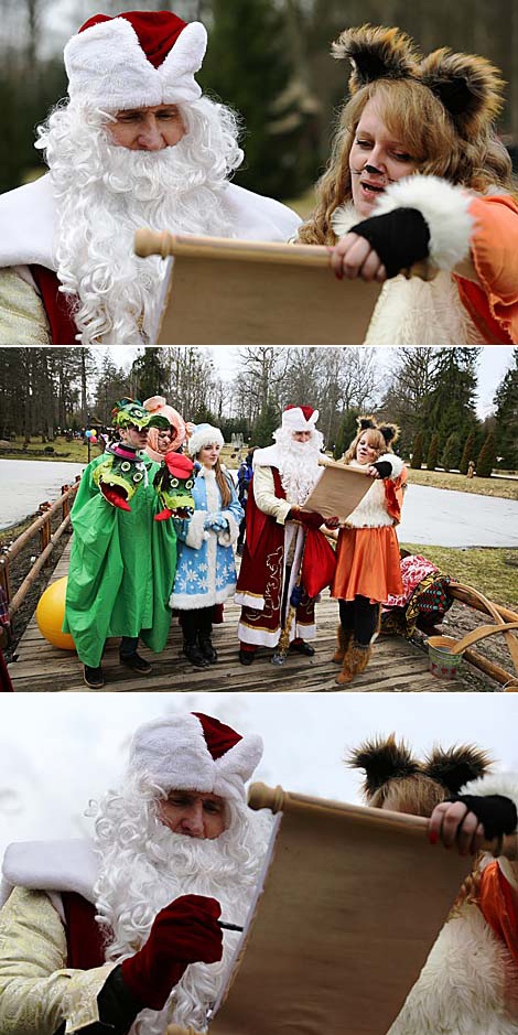 Дед Мороз из резиденции на Августовском канале