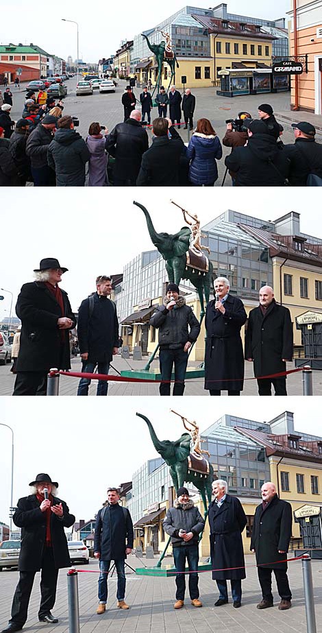 Dali's Triumphant Elephant sculpture unveiled in Minsk 