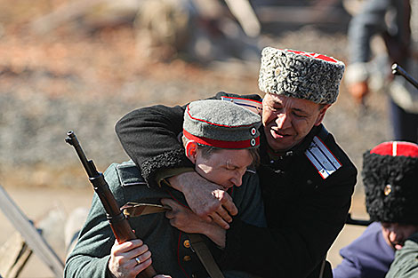 Рэканструкцыя бою Першай сусветнай вайны на 