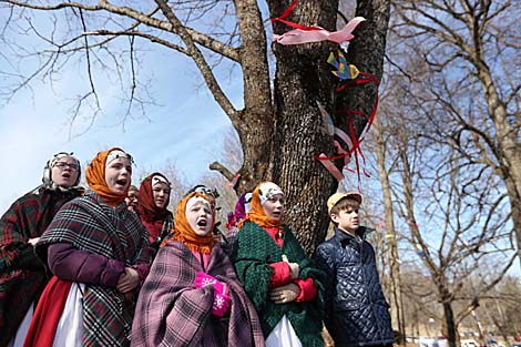 Calling of Spring rite in Vyazynka