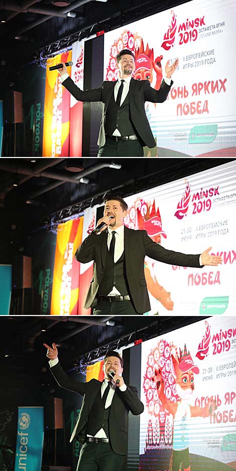 2nd European Games torchbearer, singer Teo