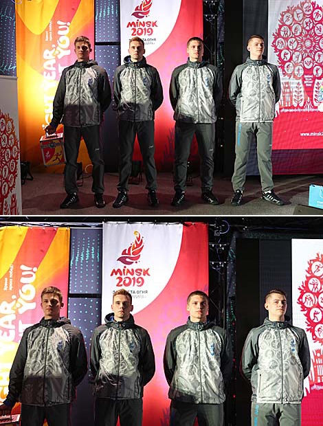 Presentation of the uniform for the 2nd European Games torchbearers