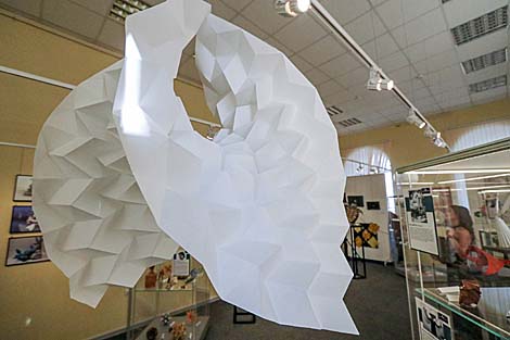 Origami display at Belarus' National History Museum