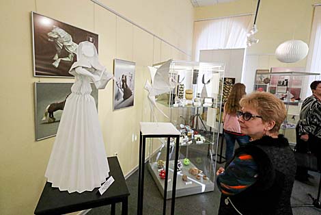 Origami display at Belarus' National History Museum