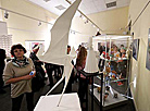 Origami display at Belarus' National History Museum