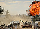 Tank biathlon at Stalin's Line