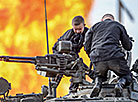 Tank biathlon at Stalin's Line