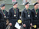 Participants of tank biathlon at Stalin's Line 