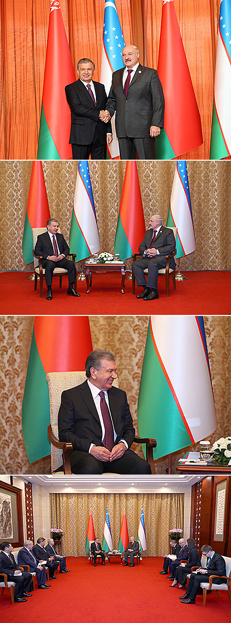 Meeting with Uzbekistan President Shavkat Mirziyoyev