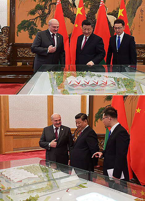 Belarus President Aleksandr Lukashenko and Chinese President Xi Jinping