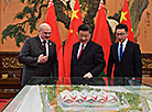 Belarus President Aleksandr Lukashenko and Chinese President Xi Jinping