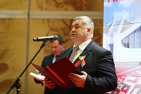 Belarus Information Minister Aleksandr Karlyukevich