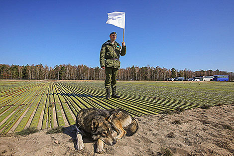 Белорусско-российское батальонное тактическое учение с боевой стрельбой на полигоне Брестский