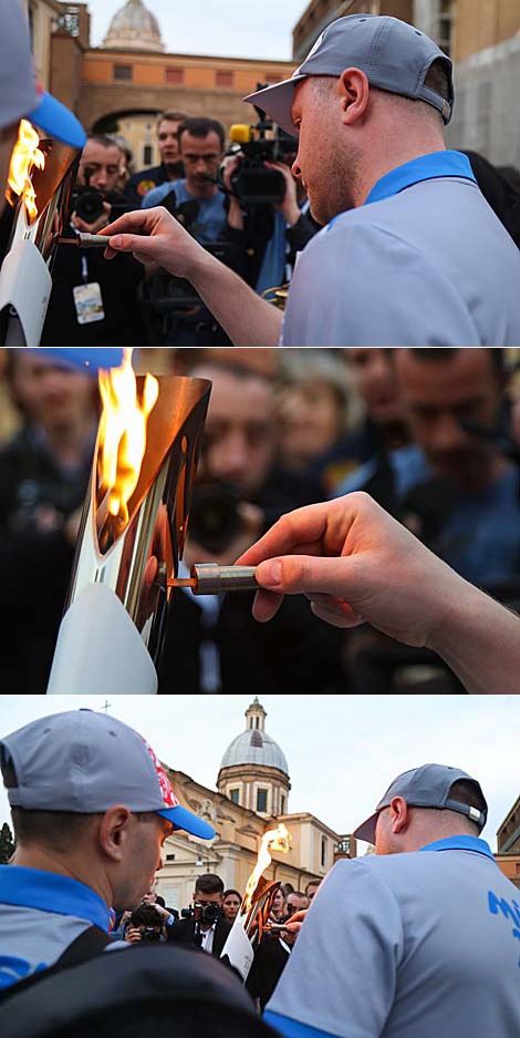 2nd European Games Flame lit in Rome