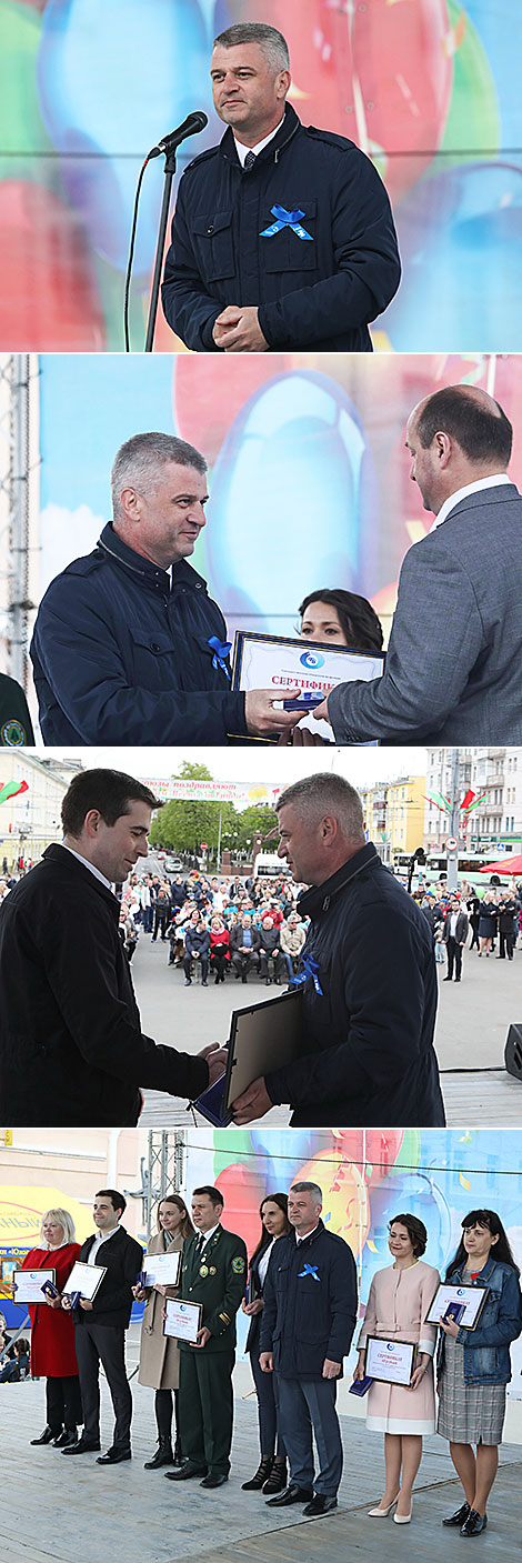 Празднование Дня труда в Гомеле 