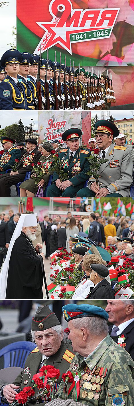 Wreath ceremony at Victory Monument in Minsk 