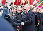 Aleksandr Lukashenko talks to diplomats