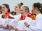 Brest residents welcome the Flame of Peace torch relay