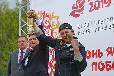 Flame of Peace of the 2nd European Games arrives in Belarus