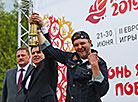 Flame of Peace of the 2nd European Games arrives in Belarus