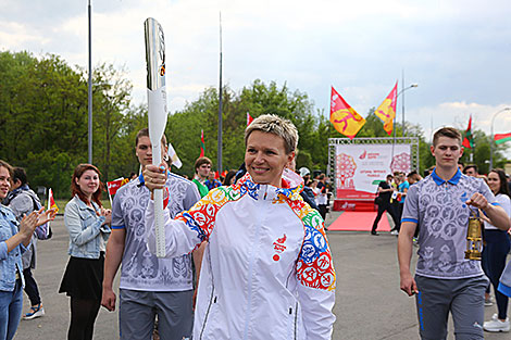 Олимпийская чемпионка в беге на 100 м Юлия Нестеренко