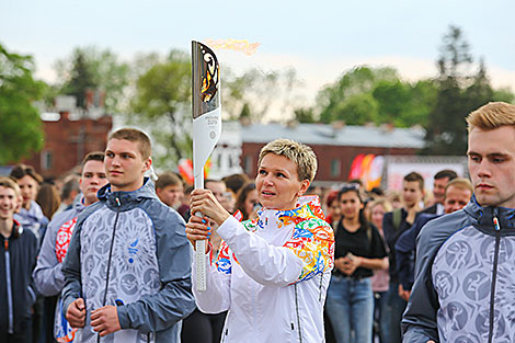 Олимпийская чемпионка в беге на 100 м Юлия Нестеренко
