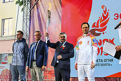 Flame of Peace of the 2nd European Games in Brest 