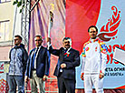Flame of Peace of the 2nd European Games in Brest 