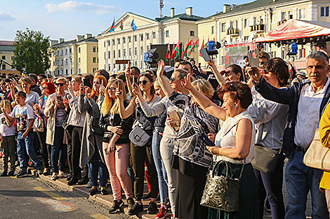 Flame of Peace of the 2nd European Games in Brest 