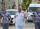 Ivan Edeshko, the first torch bearer in Grodno 