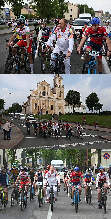 Grodno welcomes the Flame of Peace relay