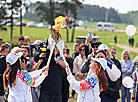 Flame of Peace welcomed in Mir Castle 