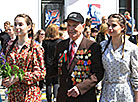 1944 partisan parade reenactment in Minsk