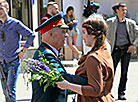 1944 partisan parade reenactment in Minsk