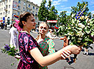 1944 partisan parade reenactment in Minsk