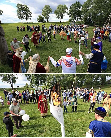 European Games torch relay in Braslav